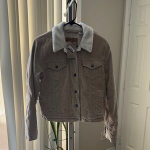Levi's Tan Performance Jacket with White Collar